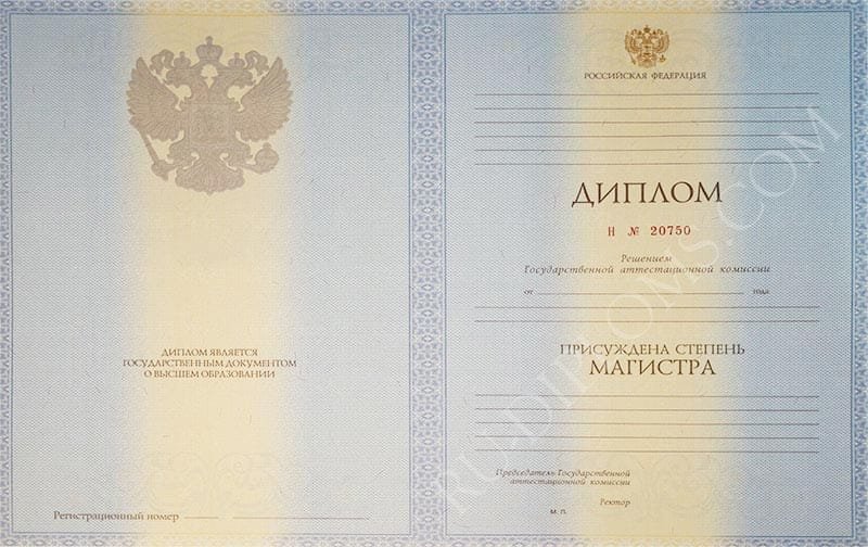 Диплом магистра 2010-2013 год 